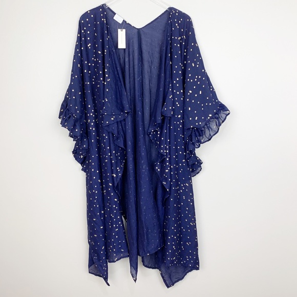 Anthropologie Sweaters - Anthropologie | Ruffled Galaxy Kimono Celestial